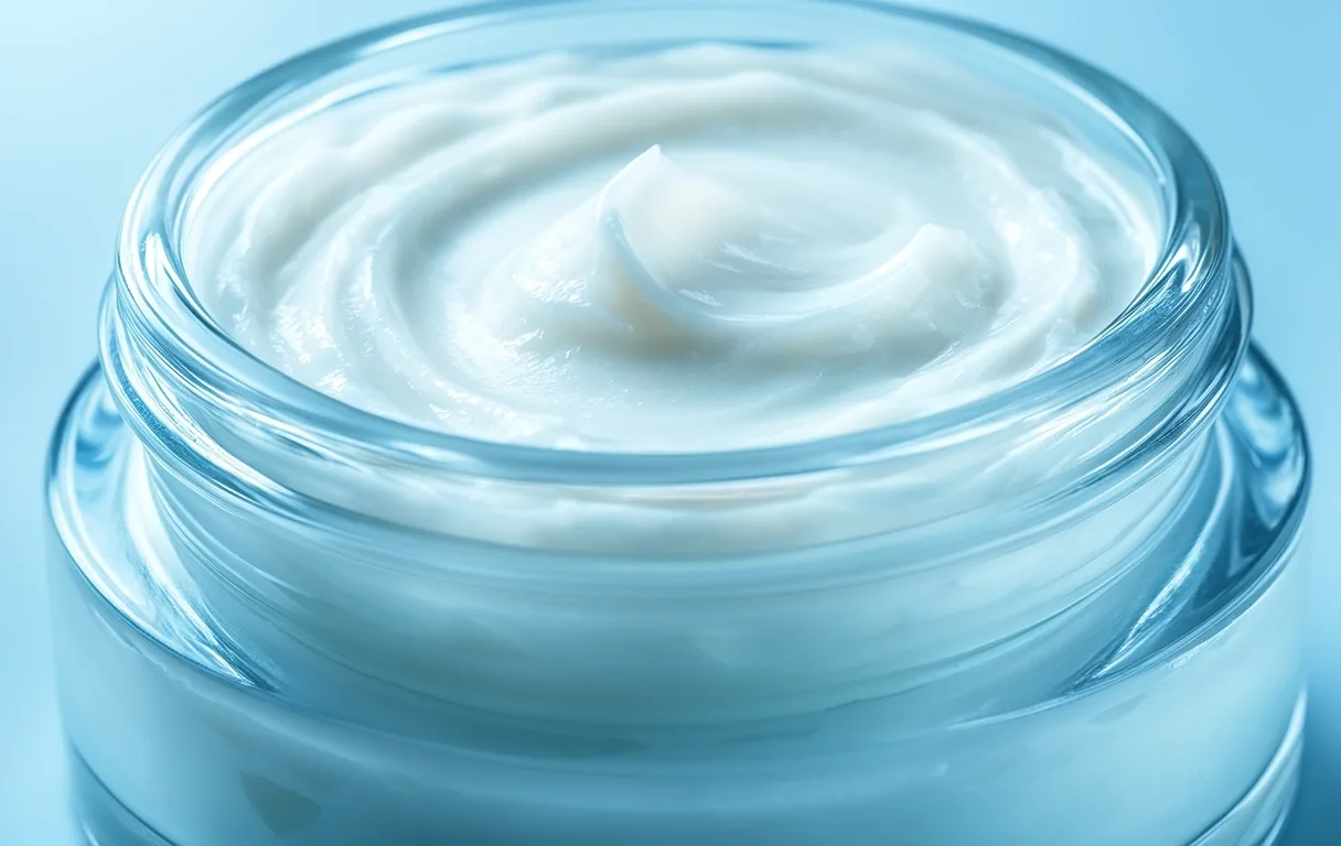 Cream with collagen and hyaluronic acid